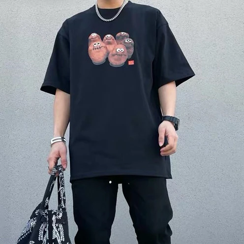 Travis Scott ropa de calle Popular de Anime para mujer y hombre, camisetas  de algodón de la mejor calidad 100% 1:1, ropa de verano|Camisetas| -  AliExpress