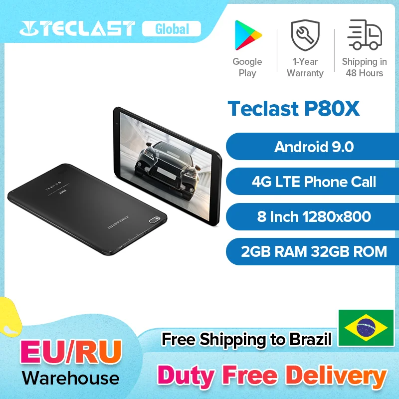 Teclast P80X планшет экран 8 дюймов Восьмиядерный Android 9 0 2 Гб ОЗУ 32 ПЗУ | Компьютеры и