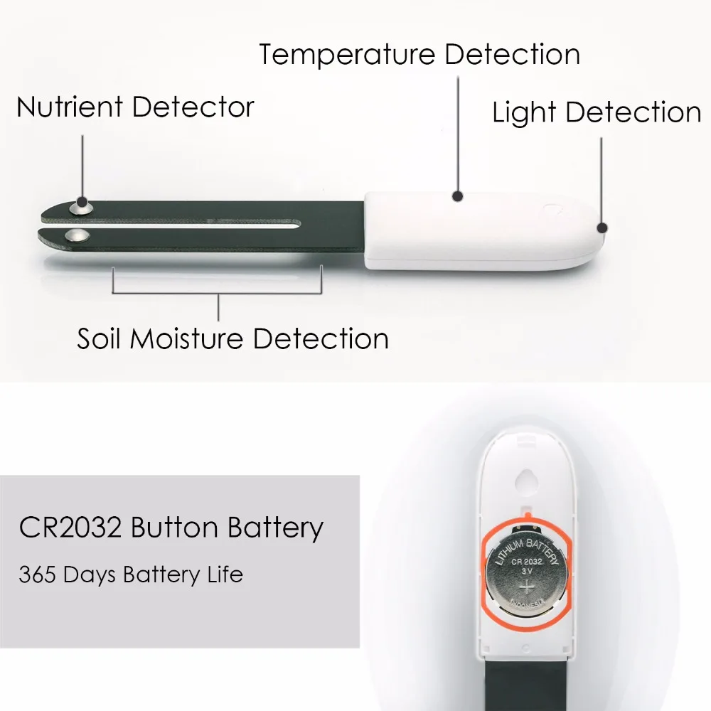  Xiaomi Flower Care Global Version Intelligent Detector Plants Smart Monitor Light Nutrient Temperat - 4000370582890