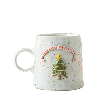 

White Luxury Cute Creative Mugs Ceramic Gifts Travel Christmas Espresso Mug Friends Canecas Divertidas Coffee Drinkware EA60MK