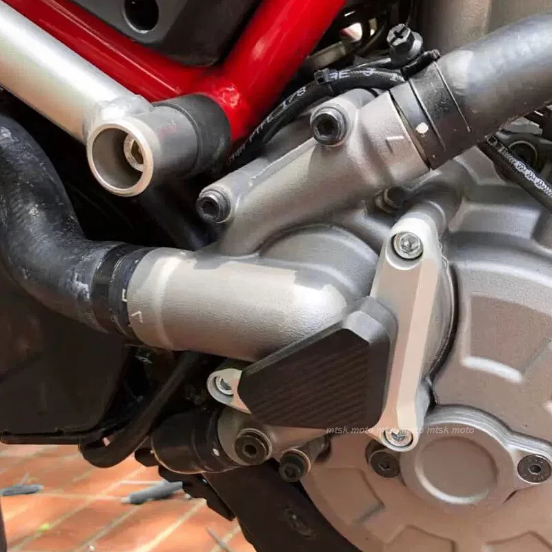Motorcycle CNC Water Pump Protector Guard Cover for Ducati Hypermotard Multistrada 950 1200 (13)