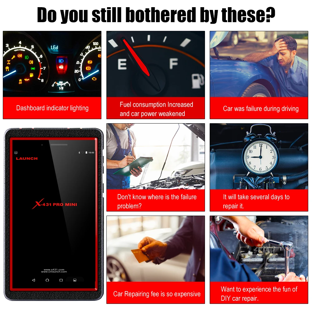 LAUNCH X431 Pro мини Профессиональный OBD2 сканер ABS SAS EPB DPF TPS TPMS сброс масла Wifi полная система ODB OBDII Автомобильный диагностический инструмент