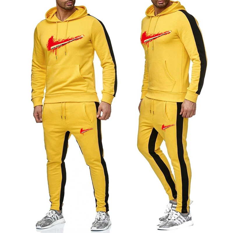 

Spring and Autumn Hoodie Sweater Jacket and Jogging Sports Pants Set Fashion Casual Youth Men and Women Sweatshirt Sportswear