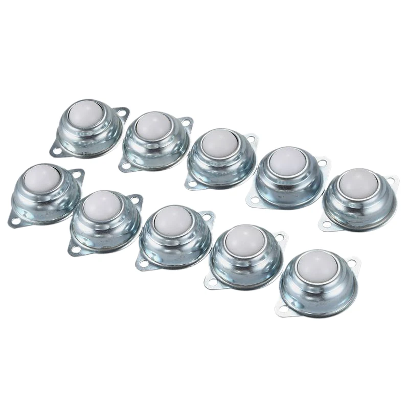 

10 Pcs Nylon Roller Ball Trolley Furniture Castor Screw Mounted Ball Bearing Swivel Caster Tool
