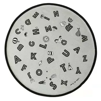 

Kids Infants 26 Letters Round Crawling Mat Play Game Pad Children Room Baby Carriage Decoration Blanket 634F