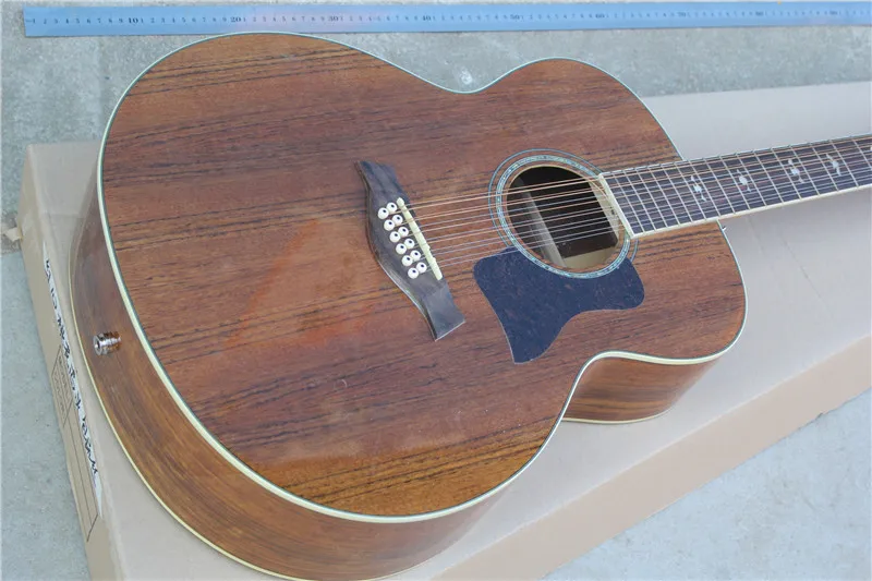 12 Strings Acoustic electric Guitar with Fishman Pickup Rosewood Fretboard,Chrome Hardwares,10yue