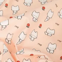 Полуярд импорт простая хлопковая ткань с милым мультяшным принтом ручной работы DIY одежды платье Детская Ткань Материал хлопок T749