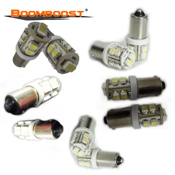 

10Pcs BA9S T4W W5W 1210 3528 10 SMD car width lamp Interior Car LED Light License Plate Wedge Lamp Bulb DC 12V