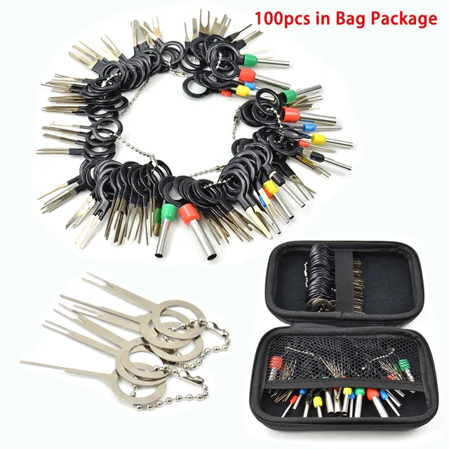 146PCS Terminal Ejector Kit Tools Wire Connector Extractor Automotive  Terminal Wire Terminal Removal Tool Car Pin Kit - AliExpress