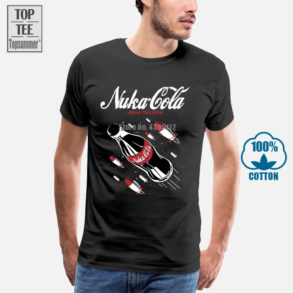 

Fashion Nuka Cola Game Gamer Gaming Cult Vintage Retro T Shirt Harajuku Cotton Short Sleeve O Neck Casual Men Women Funny Tshirt