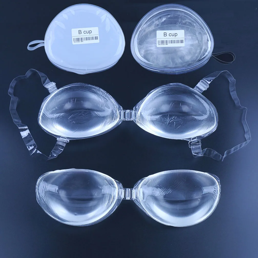

Sticky Invisible Bras Women Underwear Transparent Silicone Bra Push Up Strap Breast Lift Self Adhesive Bras For Dress Wedding