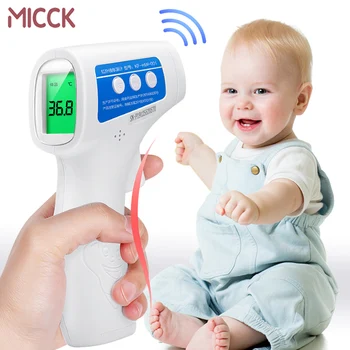 

MICCK Digital Thermometer Infrared Baby Adult Forehead Non-contact Infrared Thermometer LCD Backlight Termometro Infravermelh