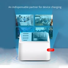 Цифровой дисплей настенный светодиодный адаптер портативный смарт-разъем зарядное устройство для мобильного телефона ABS Быстрая Зарядка Тип C планшет путешествия 3 usb порта
