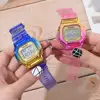 Shhors Fashion Gradient Watch Women Rectangle Dial Led Digital Watches Waterproof Sport Multifunction electronic Watches Ladies 3