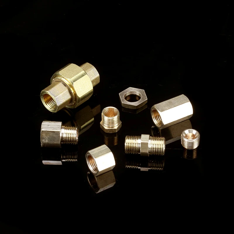 1/8 ''Brass Pipe Fitting BSP,Male / Female Thread, Hex Adapter, 3 Way Joint , For Water, Fuel And Gas Connector
