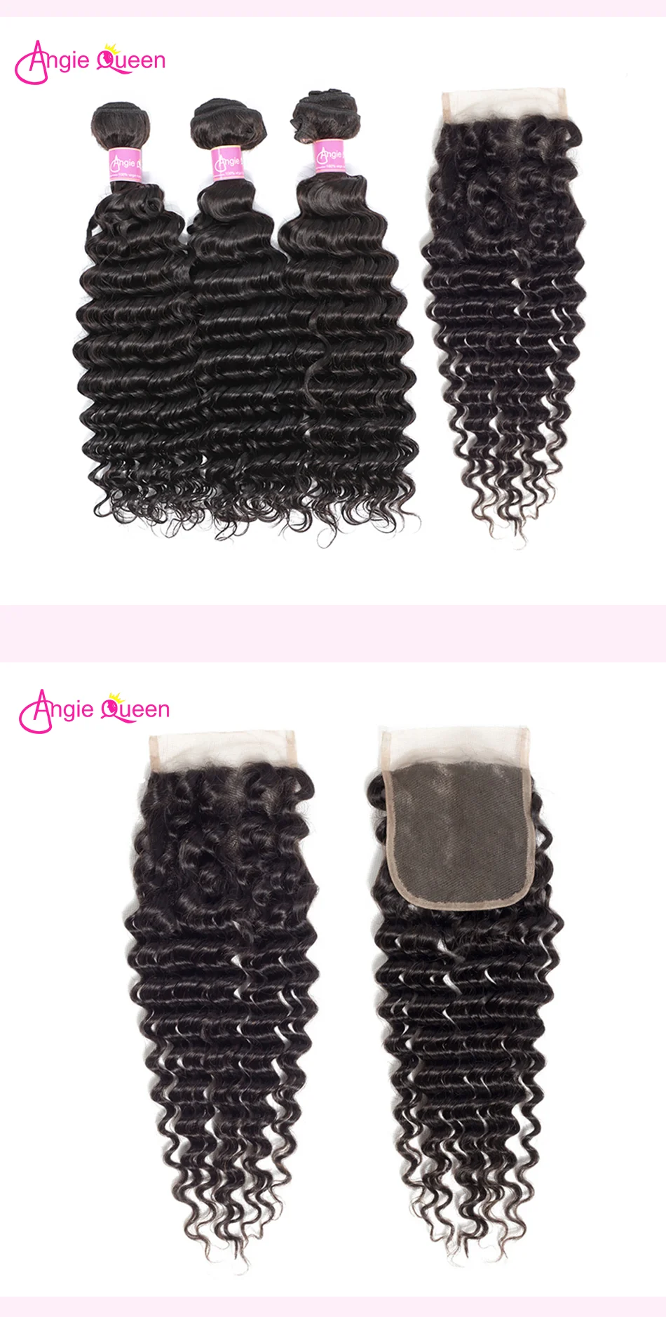 	
hair bundles with closure