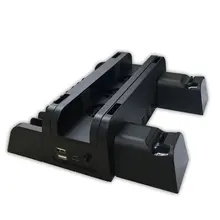 Новая игровая Вертикальная консоль охлаждающий вентилятор контроллер зарядное устройство игровой диск Подставка для хранения башня для PS4/PS4 Slim/PS4 Pro