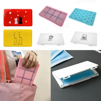 

PP Mask Storage Box Portable Travel Mask Container Disposable Masks Storage Box Kids Multifunction Mask Storage Case