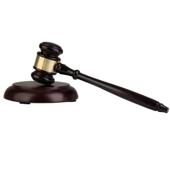 

Wood Gavel and Round Block Set Handcrafted Wood Hammer with Block for Lawyer Judge,Auction Sale