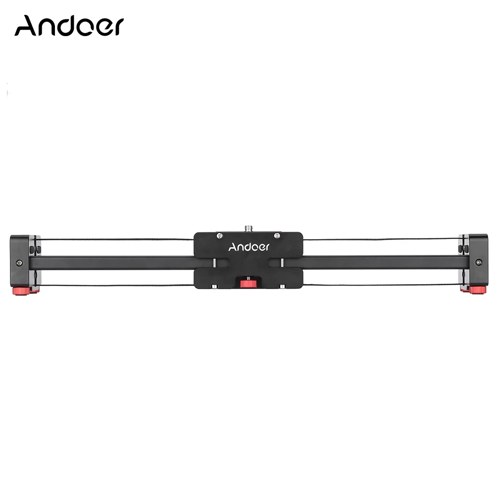 Andoer V2-500 компактный Выдвижной трек Долли слайдер видео стабилизатор фактическое расстояние скольжения для профессиональной DSLR SLR камеры