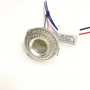 

4Stück 3 W LED Mini Einbauleuchte Rund verstellbarer Spot Deckenlampe 220 V LED-Schrankleuchte