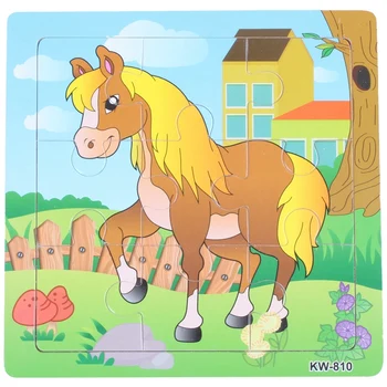 

1 set Children horse pattern Wooden Puzzles