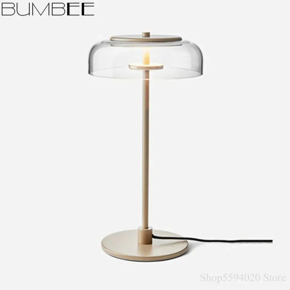 Современная круглая стеклянная Напольная Лампа дизайнерский Настольный