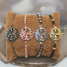 10 шт./лот, дизайн, Радужное дерево, коннектор, cz браслет, покрытый кубическим цирконием, популярный браслет, дешево, опт