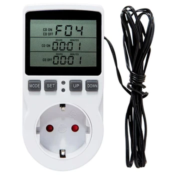 

Retail Multi-Function Thermostat Temperature Controller Socket Outlet with Timer Switch 16A Heating Cooling Timing Mode EU Plug