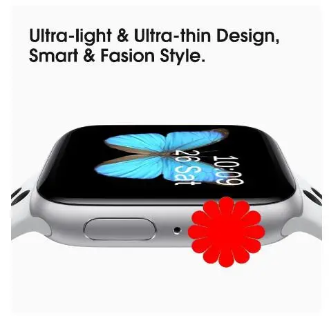 Bluetooth Smart Watch series 4 IWO 8 1:1 SmartWatch 44mm Case for Apple iOS Android Heart Rate ECG Pedometer