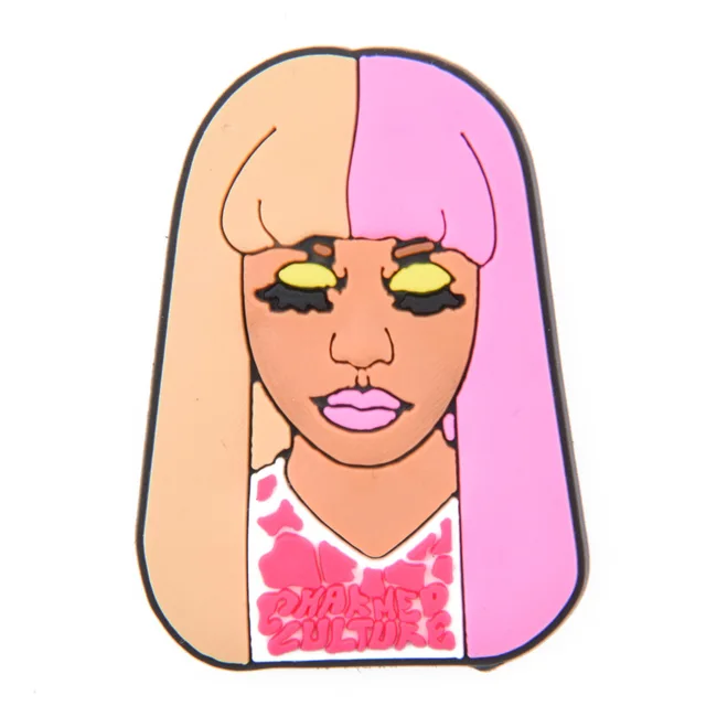 New Arrival 1 Pcs Croc Shoe Charms Cartoon Famous Superstar Clog Shoes Accessories Celebrity Singer Popular Actress Decorations c0480