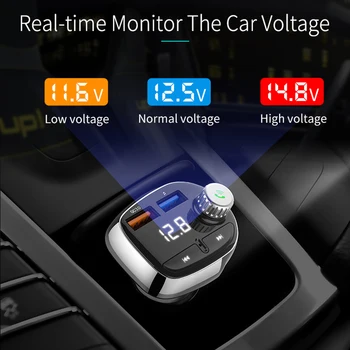 

Car Charger Bluetooth MP3 Player FM Music Radio Wireless Hands-free Dual USB VDX99