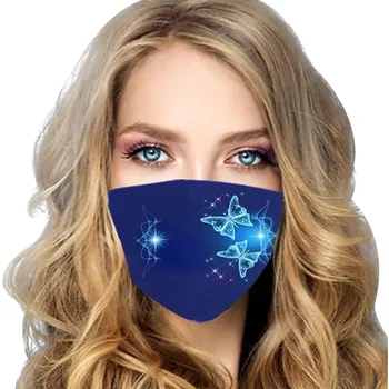 

Mascarillas Washable Reusable Mask Butterfly Printed Breathable Cycling Masque Masks Dustproof Protective Fashion Mask Mascarar