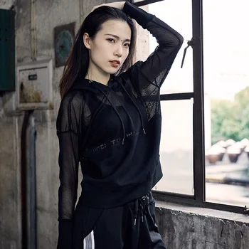 

Summer and autumn new fitness running coat women's quick-drying mesh coat long sleeve zipper hooded lady clothing women