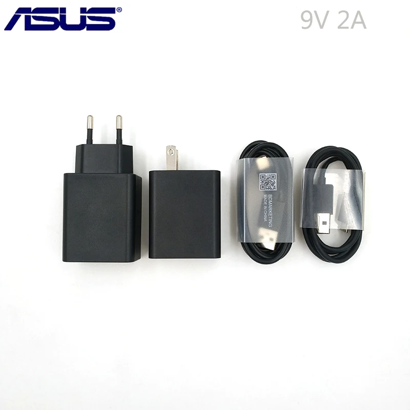 

Original 9V 2A EU US Fast Charge Adapter 100CM Type C/Micro USB Cable Line Sync For ASUS ZenFone 6 2019 6Z 5Z 3 ZS570KL Max M2 5