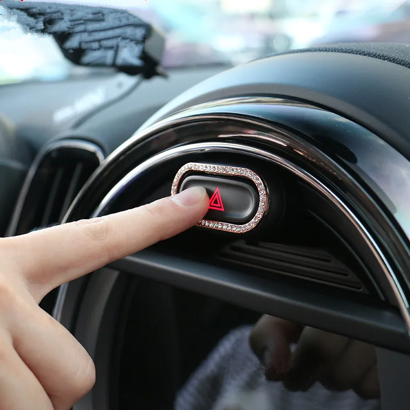 Яркие блестящие автомобильные наклейки на центральную консоль с прозрачной