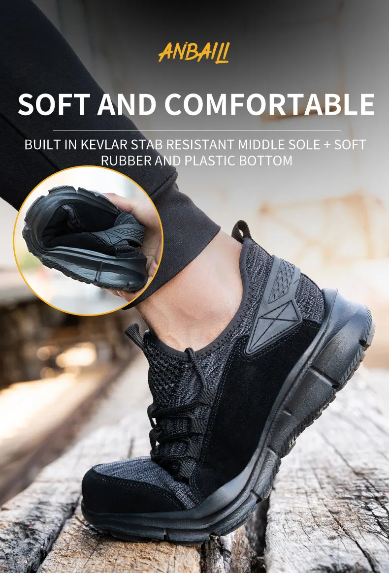 Puncture-Proof Work Boots Indestructible Work Protective Shoes 