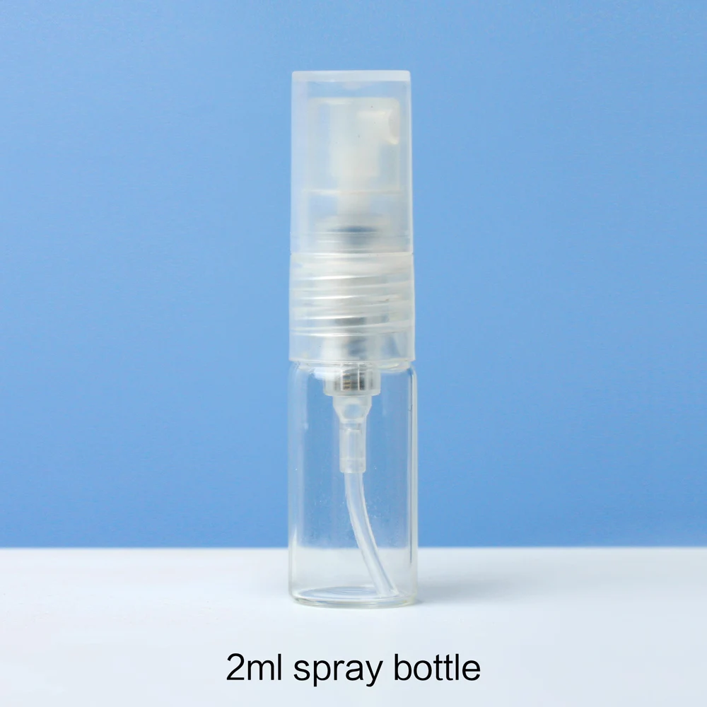 20pcs 2ML 3ML5ML 8ML 10ML Clear Plastic Spray Bottle Portable Perfume  Atomizer Mini Sample Test Tube Thin PET Vials