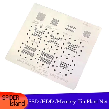 

IC Chip BGA Reballing Stencil Kit Solder Template SSD HDD / Disk-Flash / Memory / Control chip-DDR Comprehensive Tin Plant Net