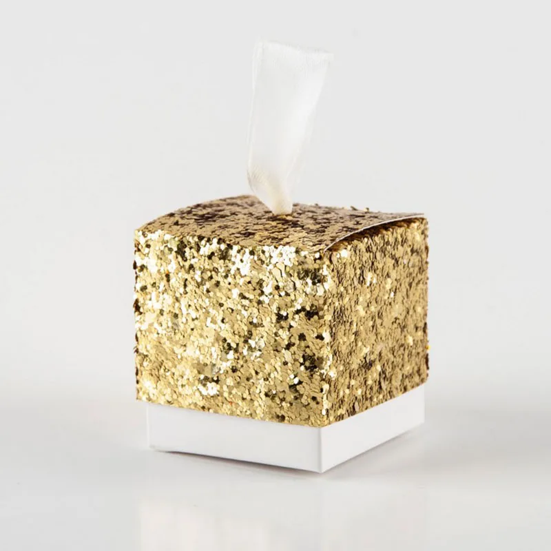 

5 Pcs Kawaii Bling Bling Wedding Candy Box Golden Silver Onion Happy Party Decoration Cookies Box Creative Favor Gift Box