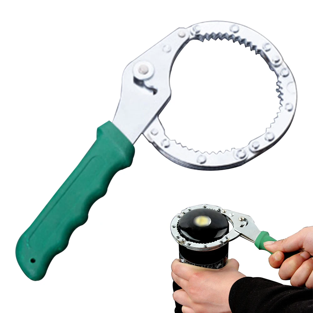 

Tool Easy Use Car Oil Filter Wrench Remover Accessories Rustproof Portable Ergonomic Flexiblely Handcuff Style Repair Adjustable