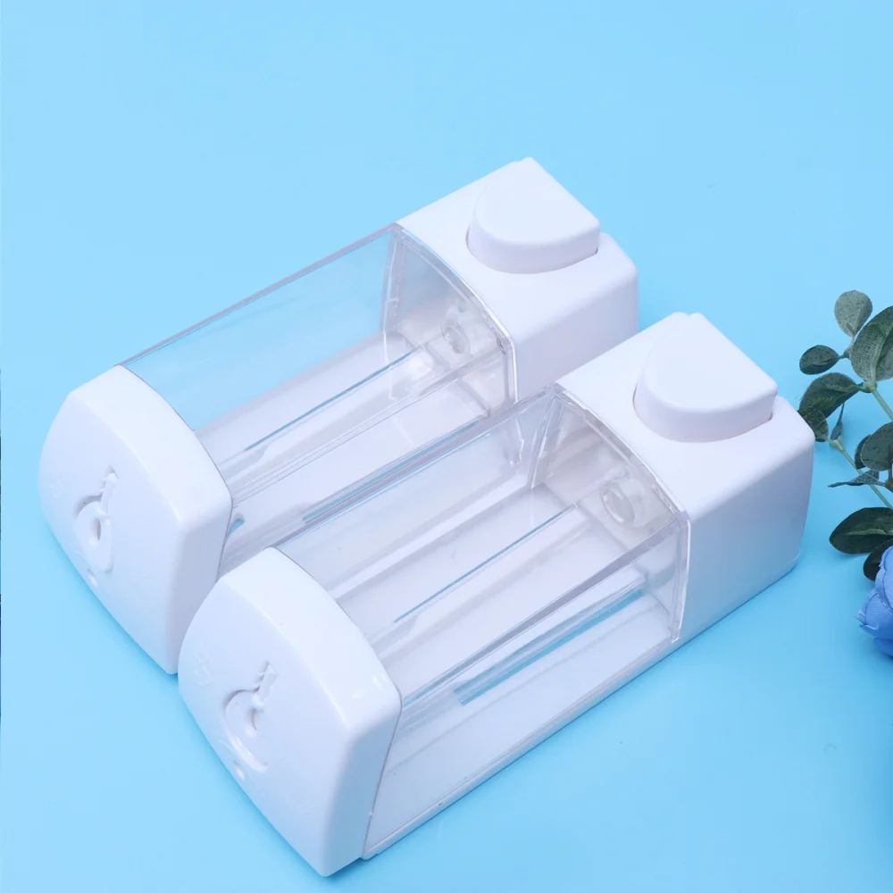 

1pc Soap Dispenser Wall Mounted Hand Pump Plastic Manual Soap Dispenser for Home Hotel Bathroom