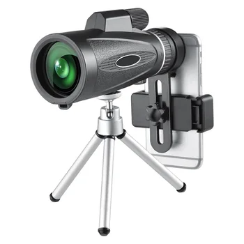 

maifeng 18x62 monocular telescope Compact waterproof bak4 Professional HD ED glass with Tripod Phone clip