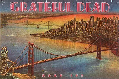GRATEFUL DEAD SET GOLDEN GATE BRIDGE MUSIC Silk тканевый плакат Art украшение для спальни | Дом и сад