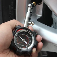 Портативный многофункциональный al с большим циферблатом, для обслуживания автомобилей, грузовиков, шин, Манометр 100 фунтов/кв. дюйм, высокая точность, функция сброса металла