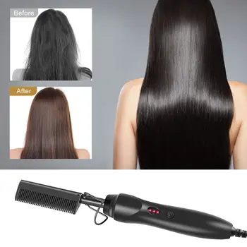

Hair Straightener Brush Quick Curling Beard Comb Multifunctional Heat Styling Tool