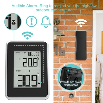 

Wireless Alarm Security Heat Temperature Detector For Home Office GSM SMS Alarm Systems Drop Ship