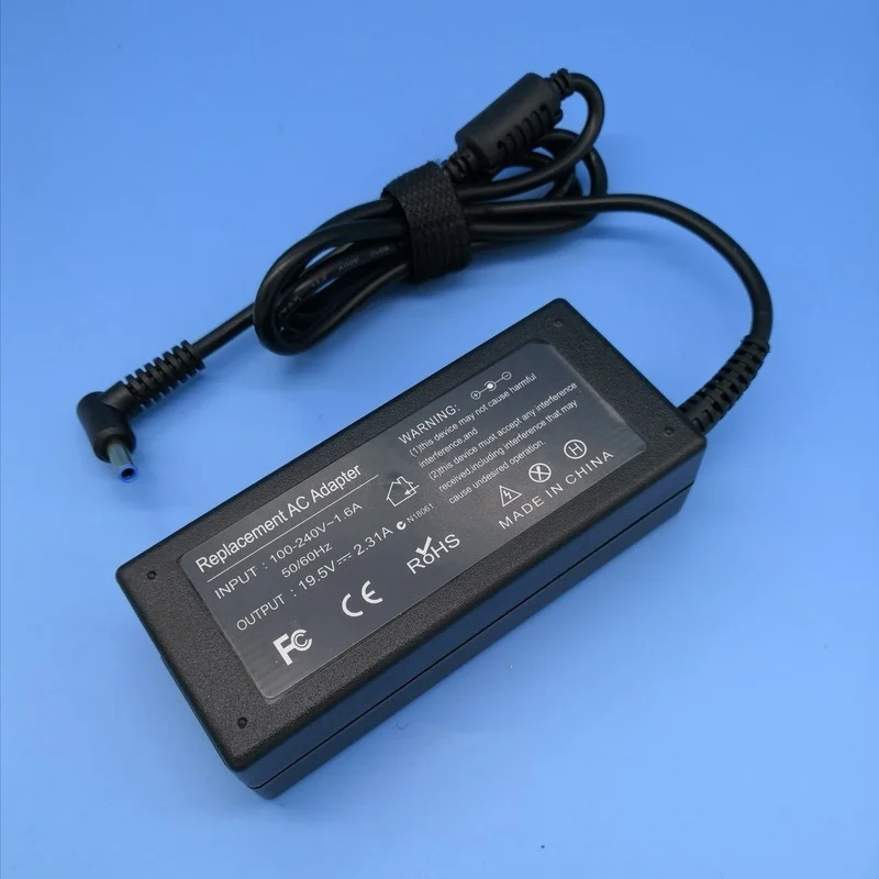 

45W Laptop Power Adapter 4.5*3.0 Mm Pin AC Wall Charger for HP Notebook Accessories 19.5V2.31A Supply