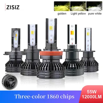 

Mini H4 LED H1 H3 H7 H11 Bulb H8 H9 Canbus 1860/3570 Chips Car Headlight 55W 12000LM 6000K Led Fog Lamp Kit 12V Auto Light Kit