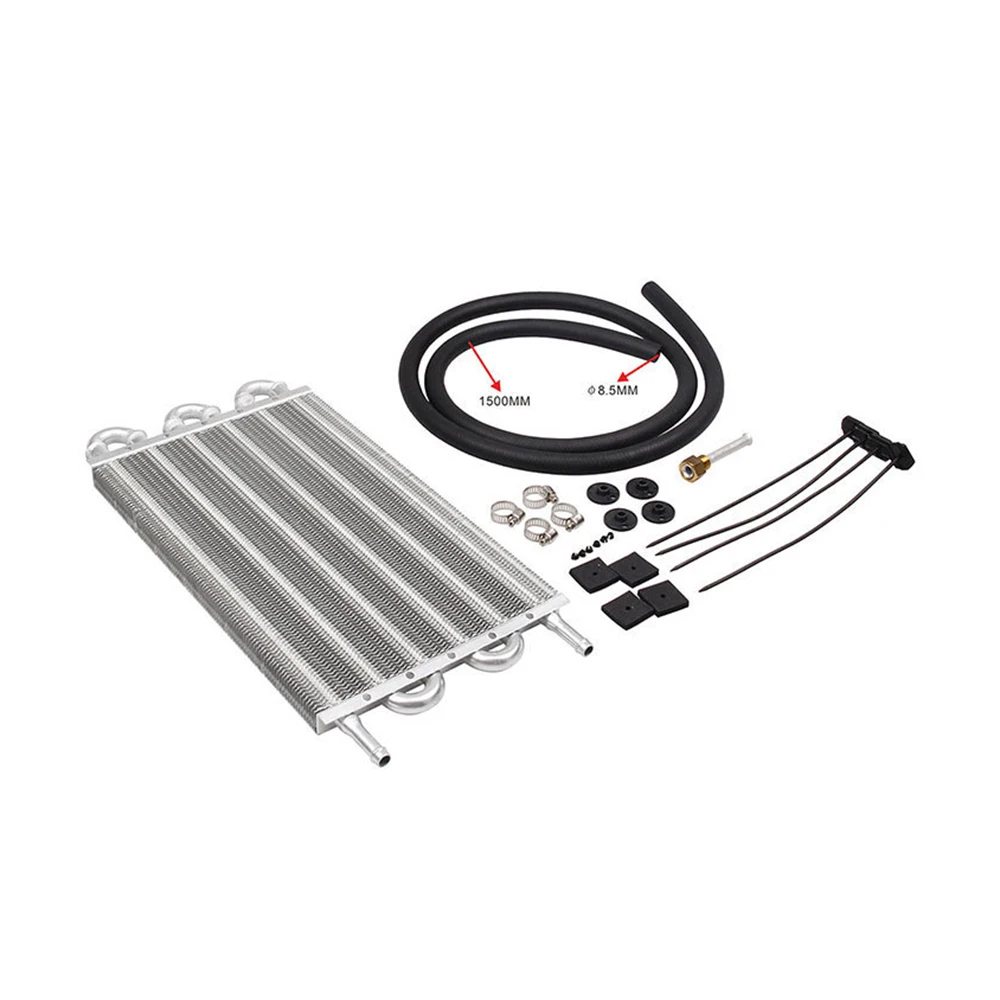 #^Special Price Hot Transmission Oil Cooler Aluminum Remote Condenser Kit Auto-manual Radiator Converter Universal Car Accessories
